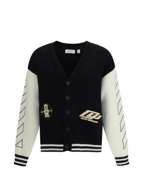 Off-White varsity embroidered cardigan