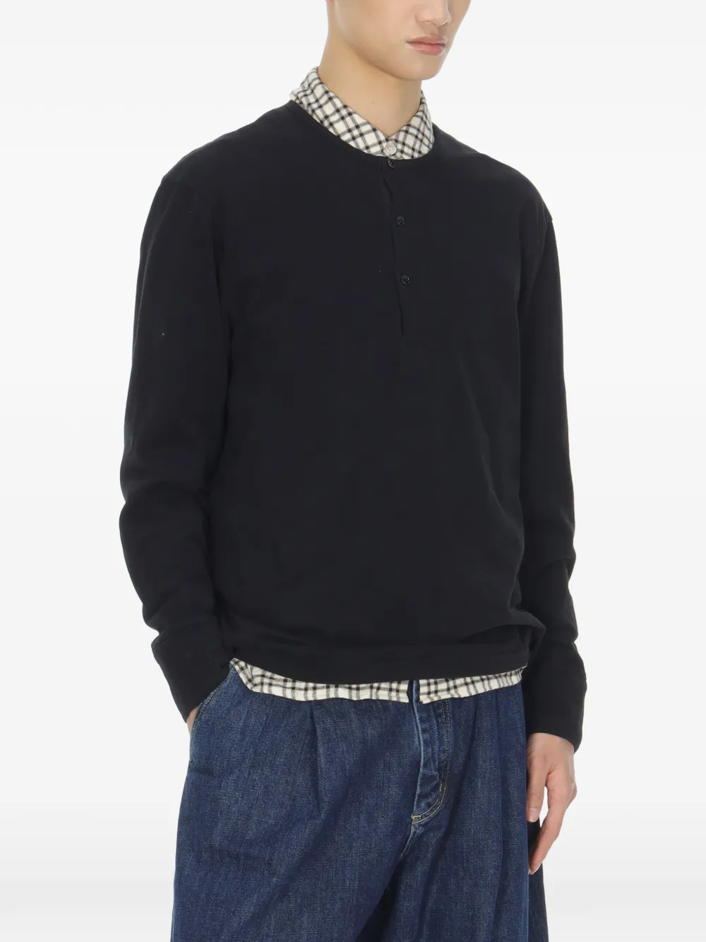 Studio Nicholson T-shirt met print Zwart