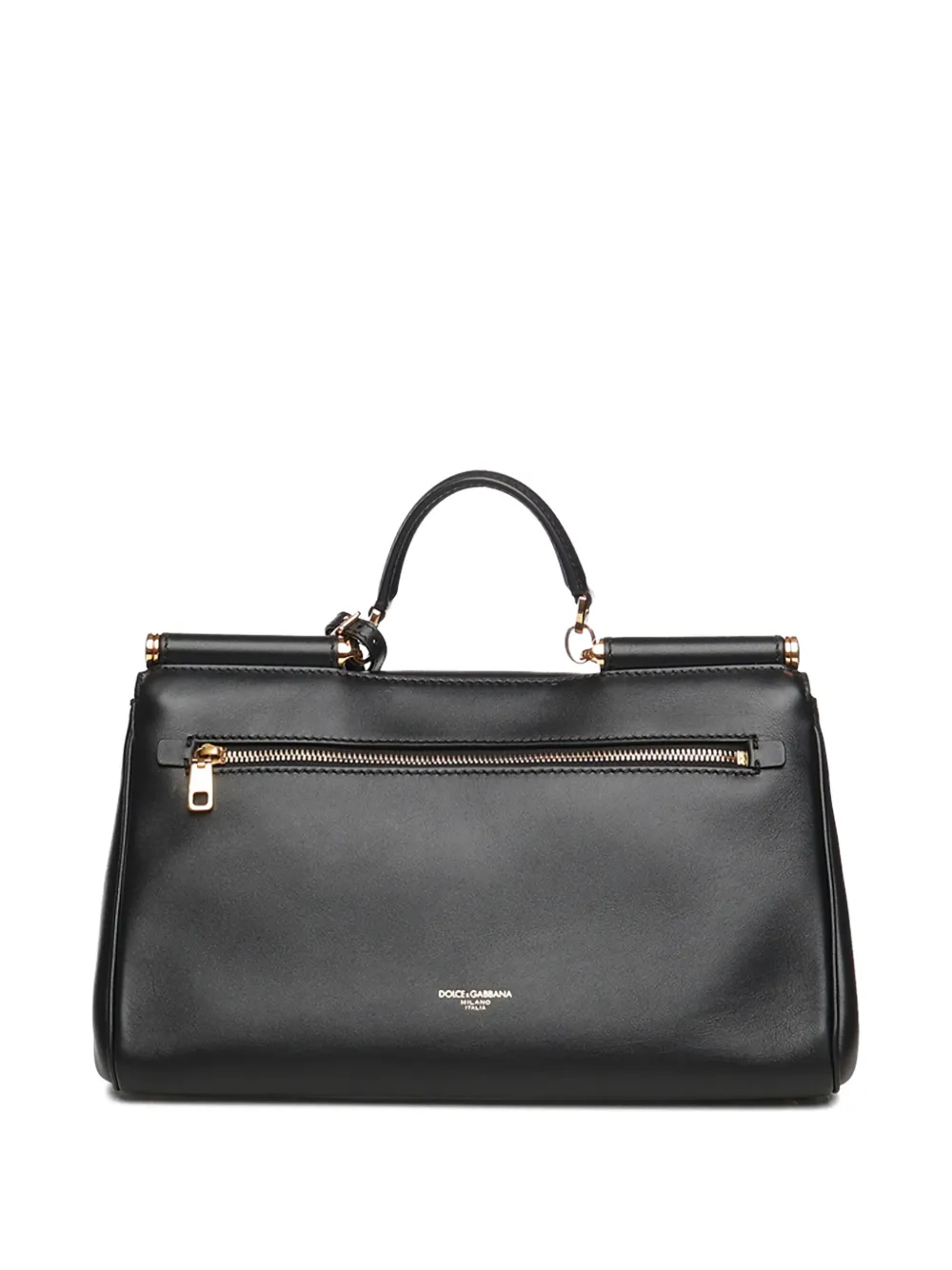 Dolce & Gabbana Sicily Plongé leren shopper Zwart