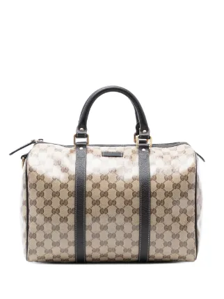 Gucci Pre-Owned 2016-2025 ミディアム GG クリスタル ジョイ ボストン