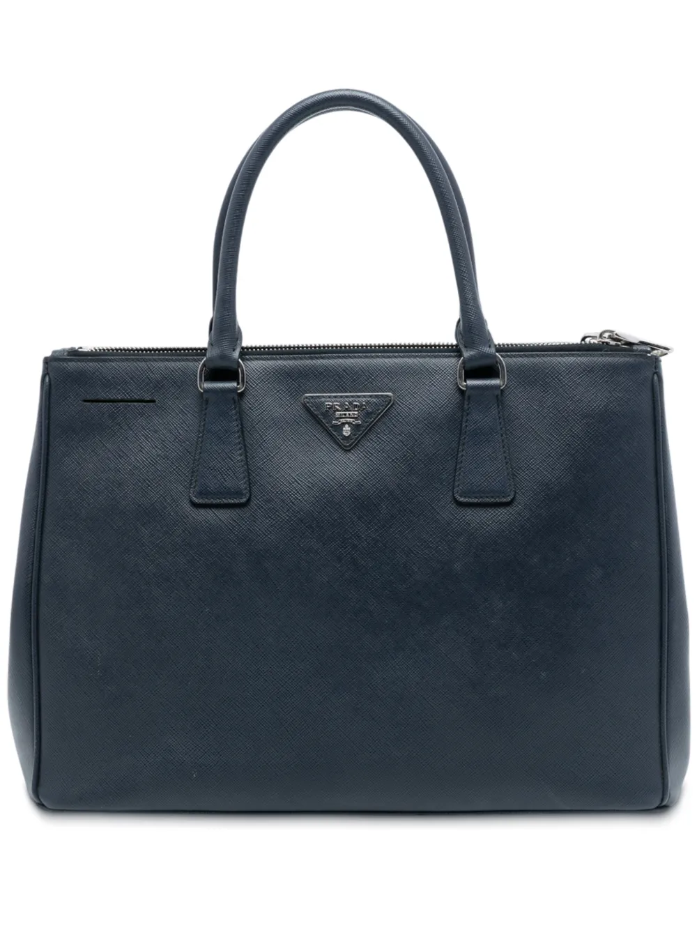 Prada Pre-Owned 2010-2025 Medium Saffiano Lux Galleria Double Zip satchel - Blu