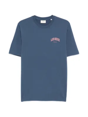 District Vision x New Balance logo-print T-shirt | Blue | FARFETCH
