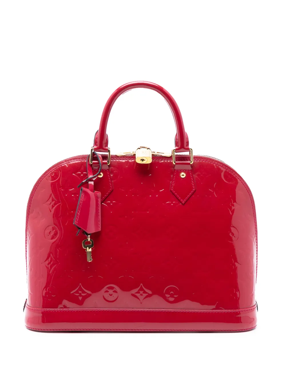 Louis Vuitton Pre-Owned 2013 Monogram Vernis Alma PM handbag - Rosso