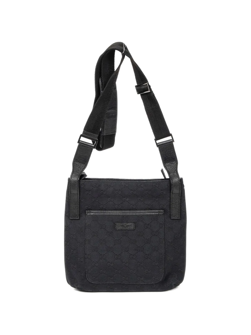 Gucci Pre-Owned monogram adjustable-strap shoulder bag - Nero