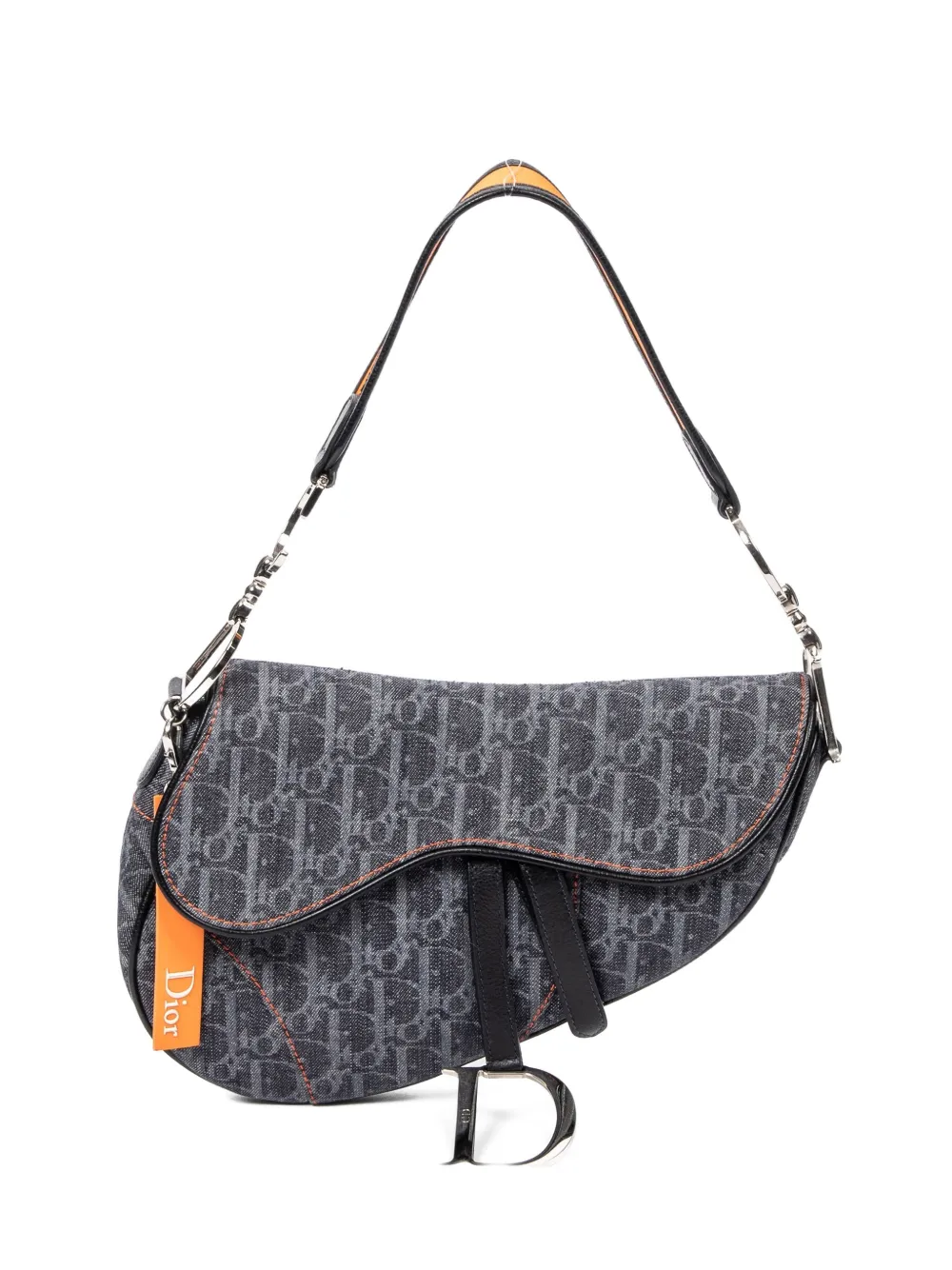 Christian Dior Pre-Owned Flight Saddle logo-pattern shoulder bag - Grigio