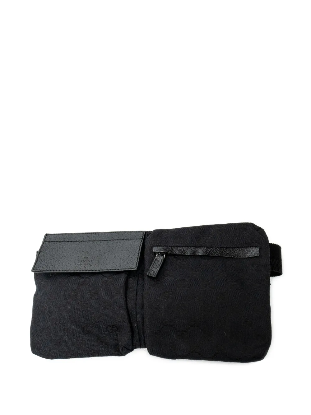 Gucci Pre-Owned zip-pocket buckle belt bag - Nero