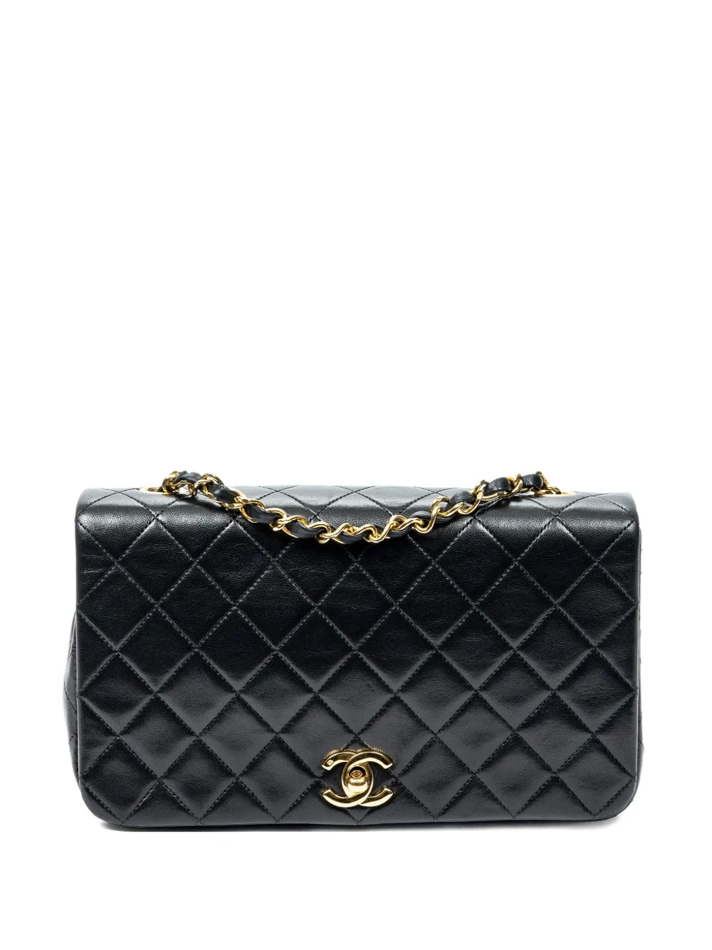 CHANEL Pre-Owned 1989-1991 Mademoiselle Full Flap quilted chain shoulder bag - Nero