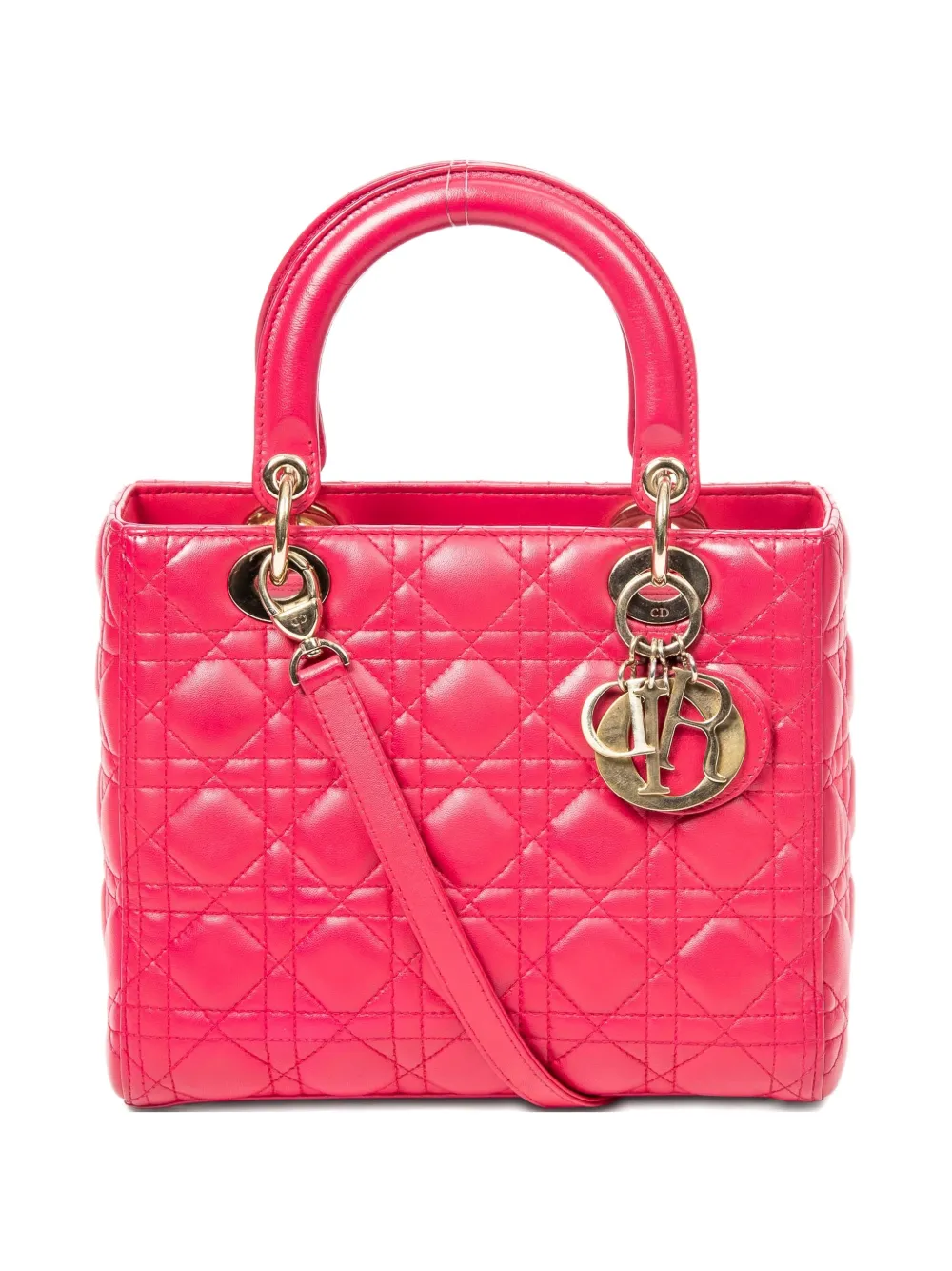 Christian Dior Pre-Owned medium Lady Dior tote bag - Pink