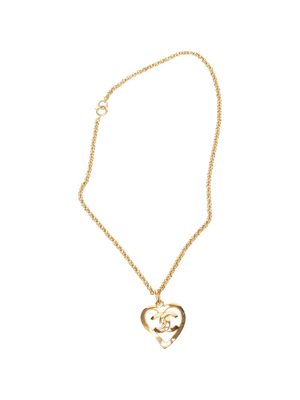 CHANEL Pre-Owned heart-pendant necklaces - Oro