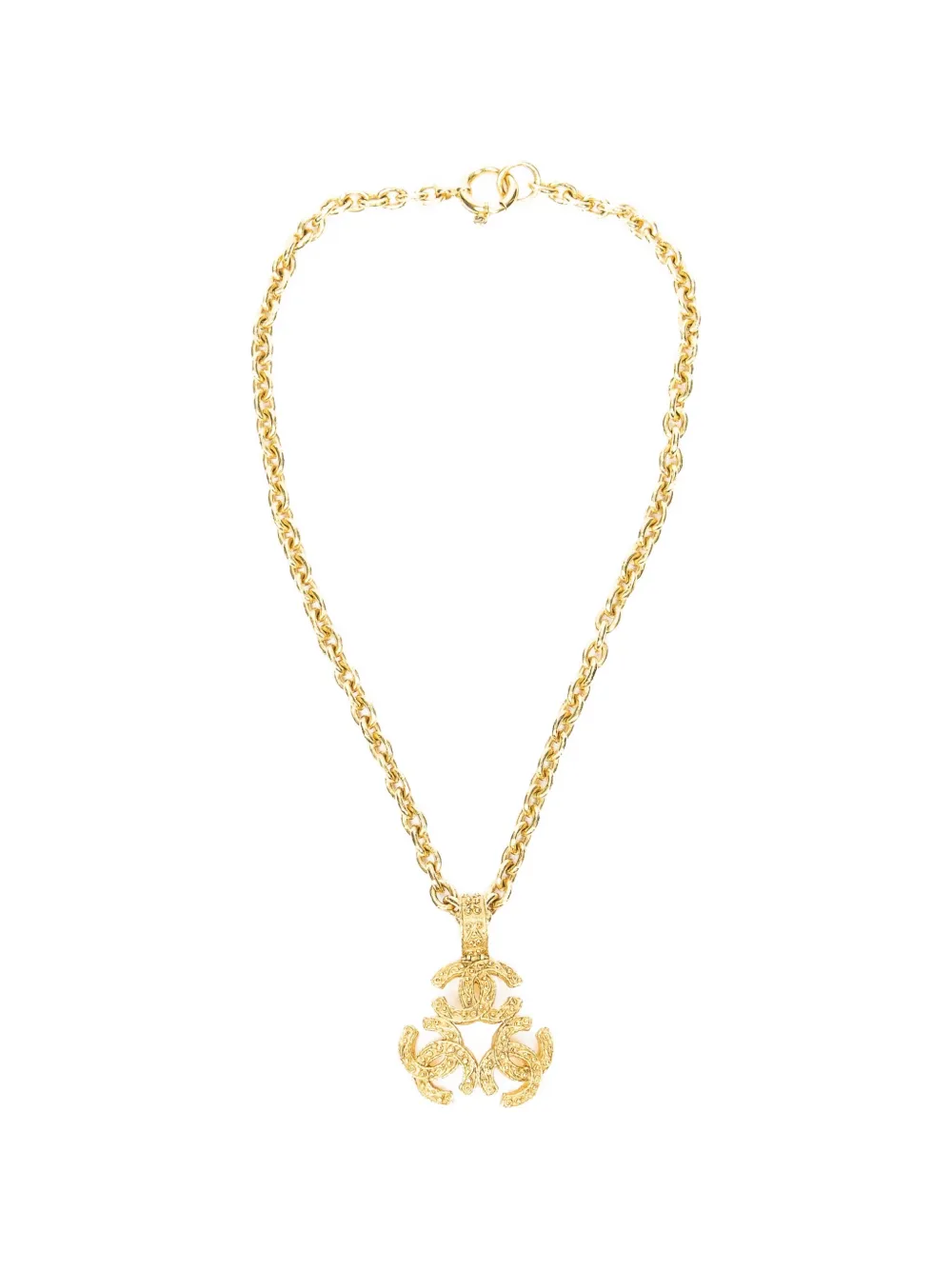 CHANEL Pre-Owned Triple CC-pendant necklaces - Oro