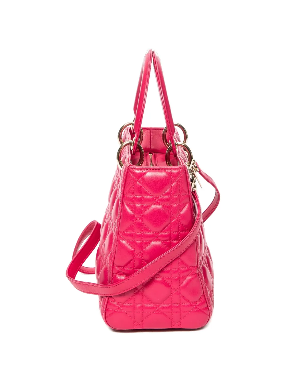 Christian Dior Pre-Owned Lady Dior Cannage shopper Roze