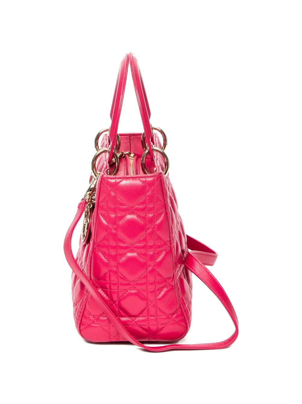 Christian Dior Pre-Owned Lady Dior Cannage shopper Roze