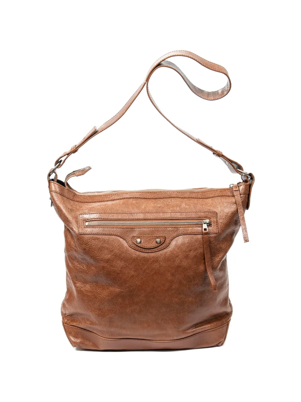 Balenciaga Pre-Owned The Day zip-fastening shoulder bag - Marrone