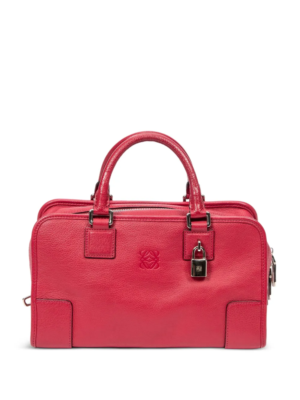 Loewe Pre-Owned 28 Amazon leather tote bag - Rosso