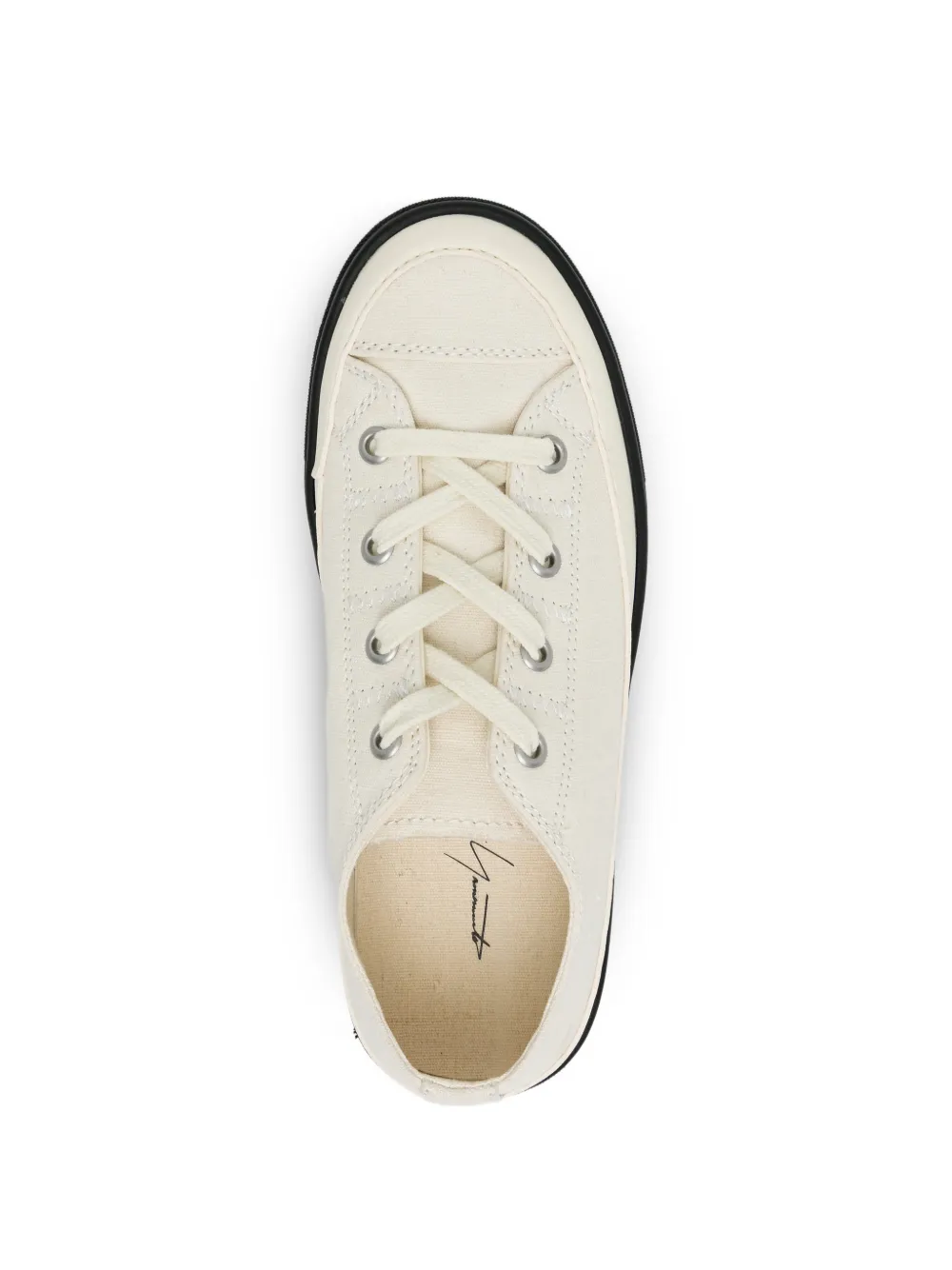 Yohji Yamamoto Canvas sneakers Zwart