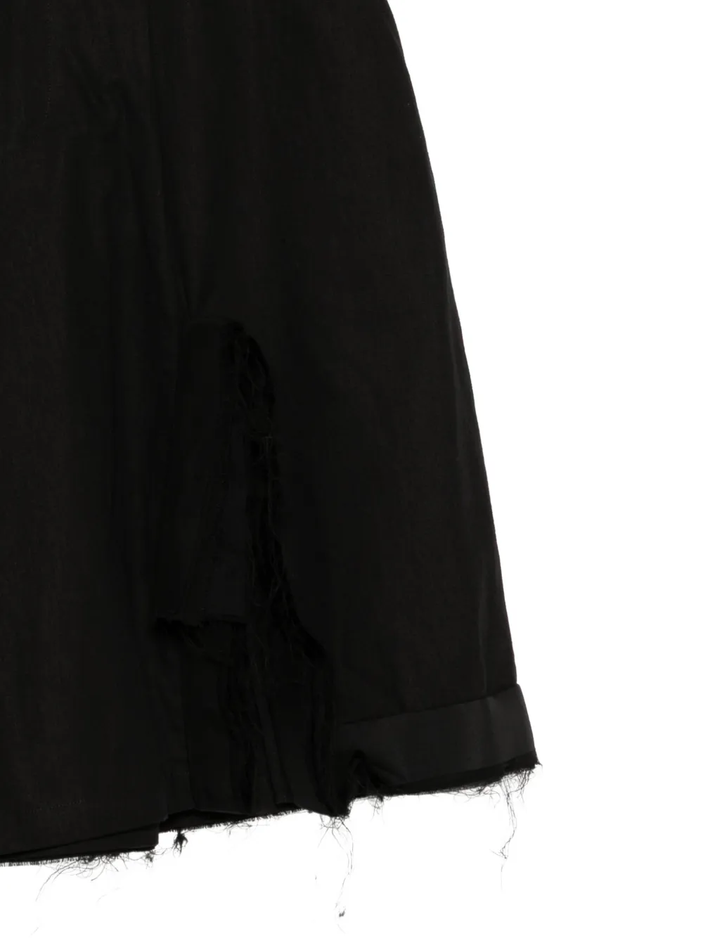  Yohji Yamamoto Distressed Shorts - Black 