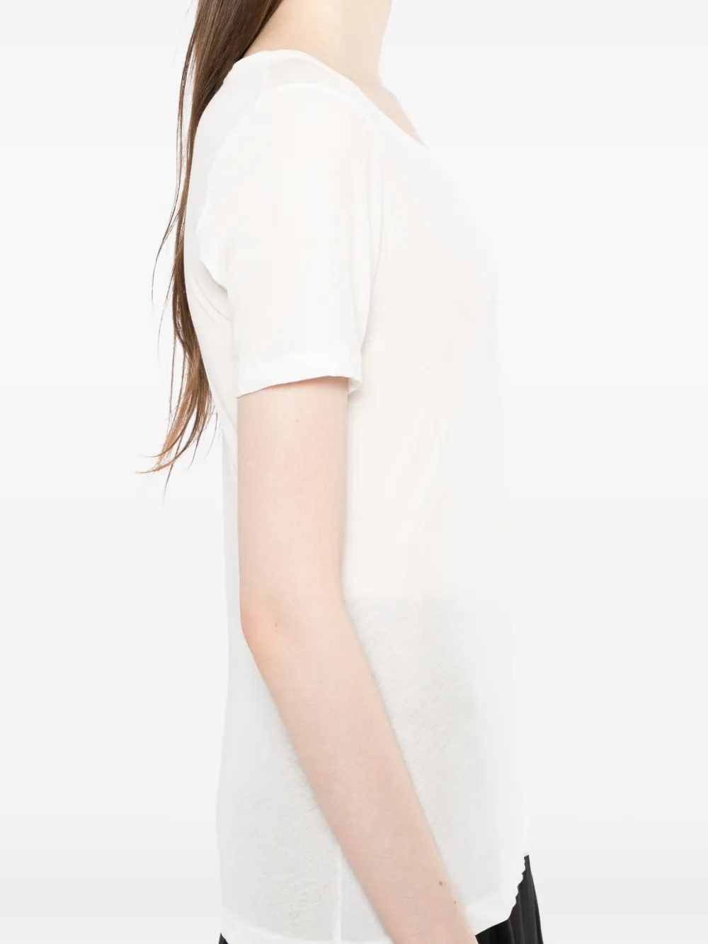 Yohji Yamamoto Katoenen T-shirt Beige