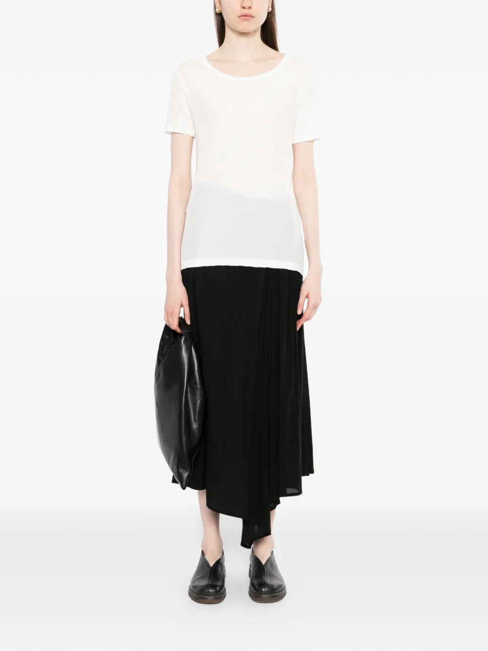 Yohji Yamamoto Katoenen T-shirt Beige