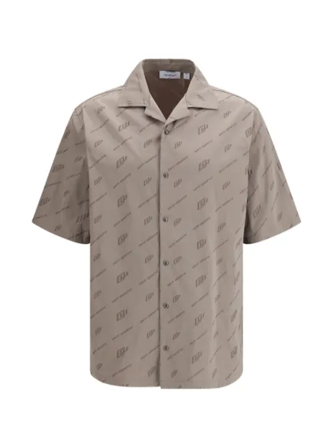 Off-White jacquard bowling shirt