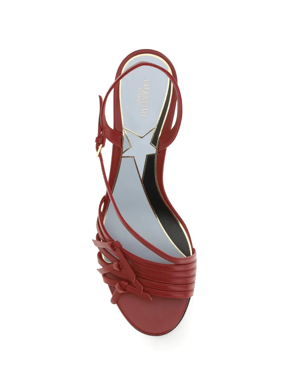 Valentino Garavani Nodine sandalen met T-bandje Rood
