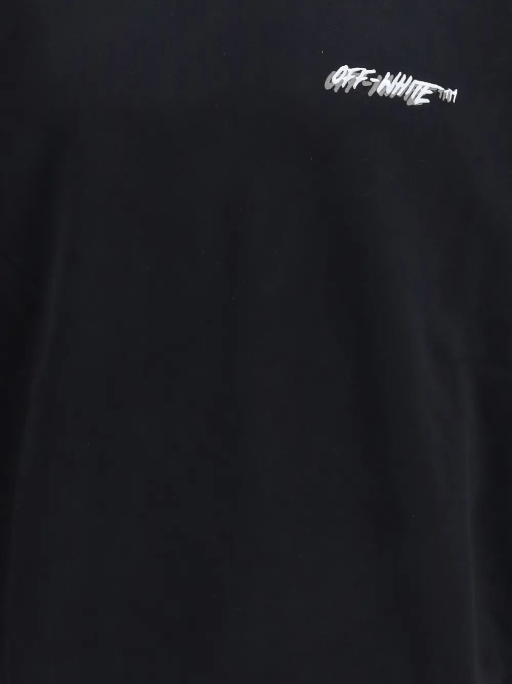 Off-White Sweater met logo en ronde hals Zwart