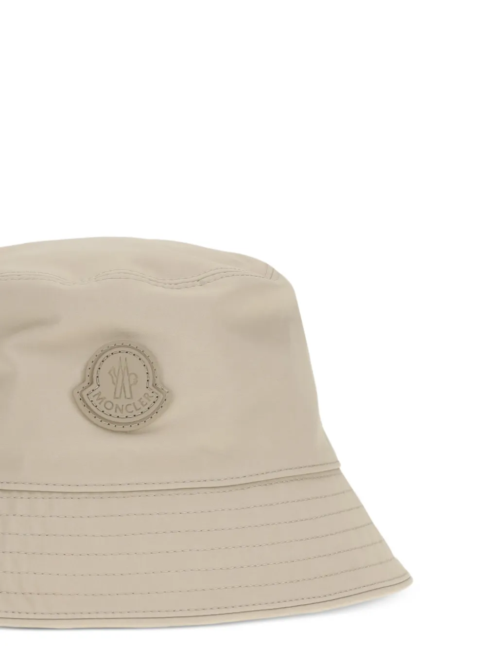 Moncler Vissershoed met logopatch Zwart
