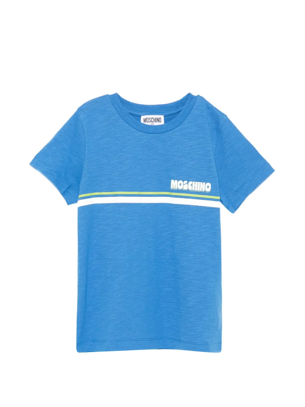 Moschino Kids striped T-shirt - Blu