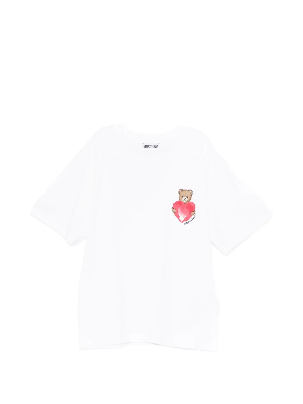 Moschino Kids teddy-print T-shirt - Bianco