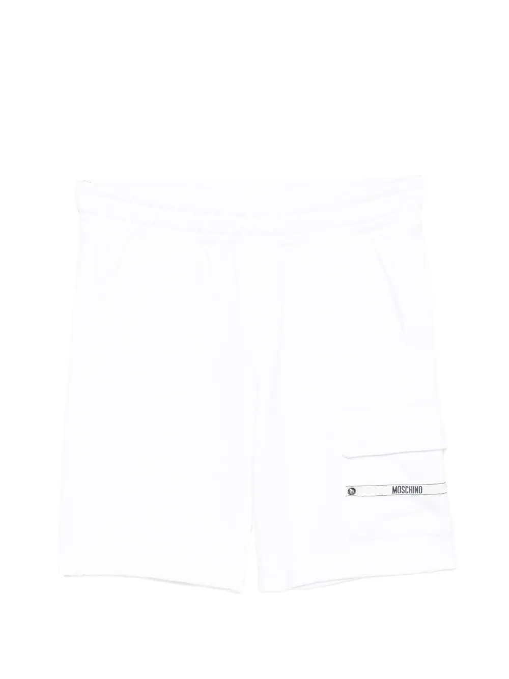 Moschino Kids logo-embroidered shorts - Bianco