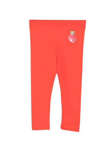 Moschino Kids leggins con motivo Teddy