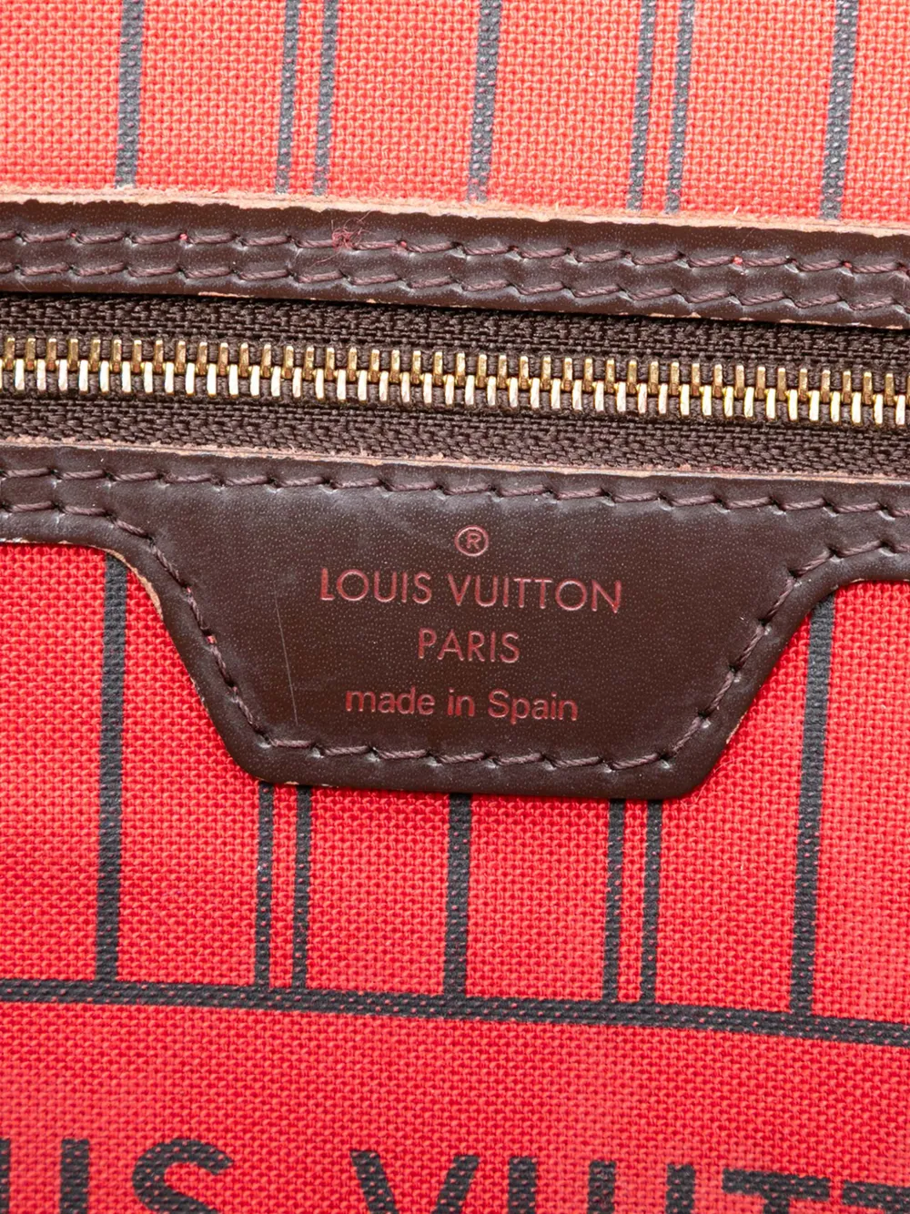 2017 Damier Ebene Neverfull Mm Tote Bag