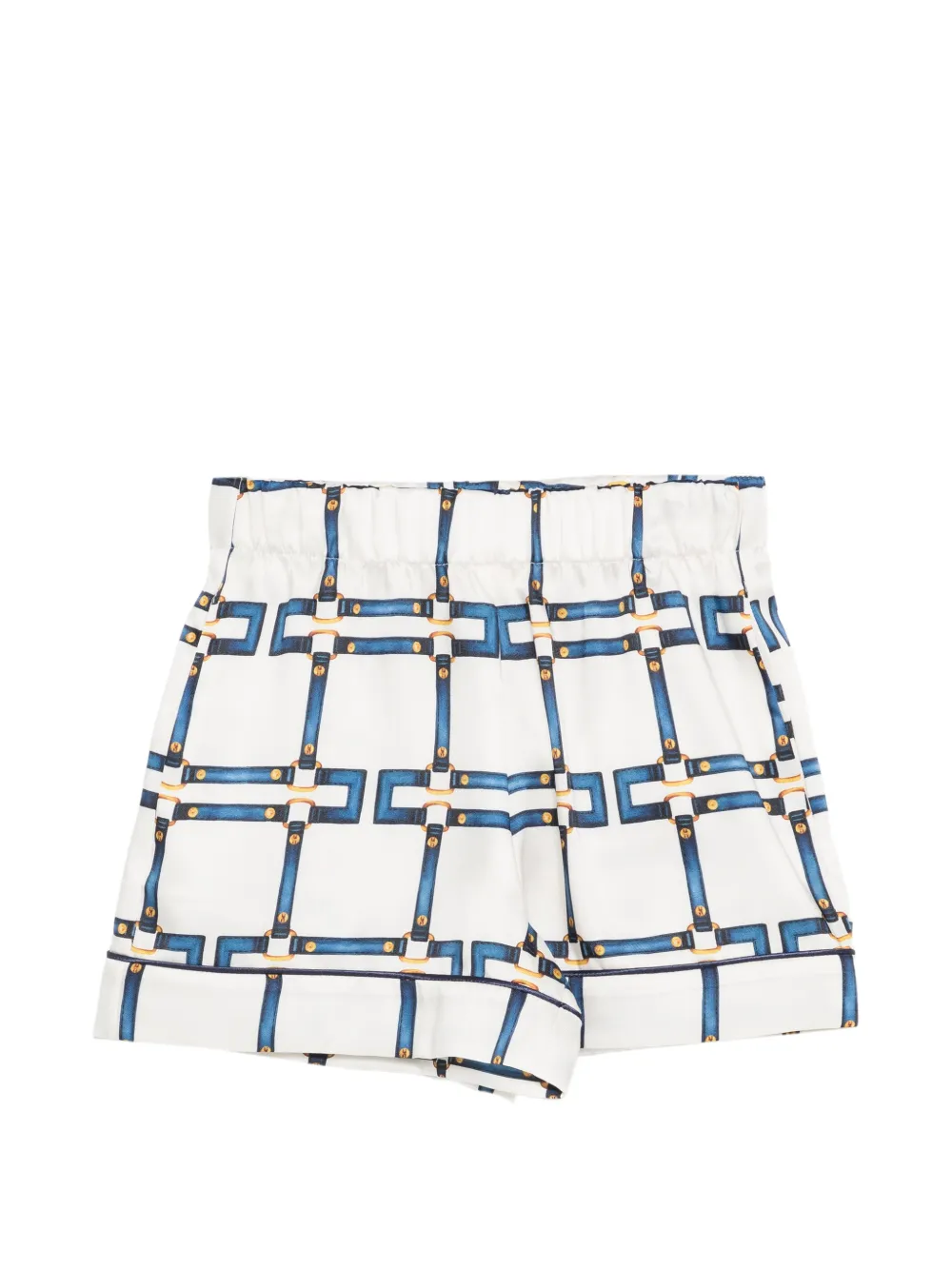 Elisabetta Franchi La Mia Bambina pattern shorts - Bianco