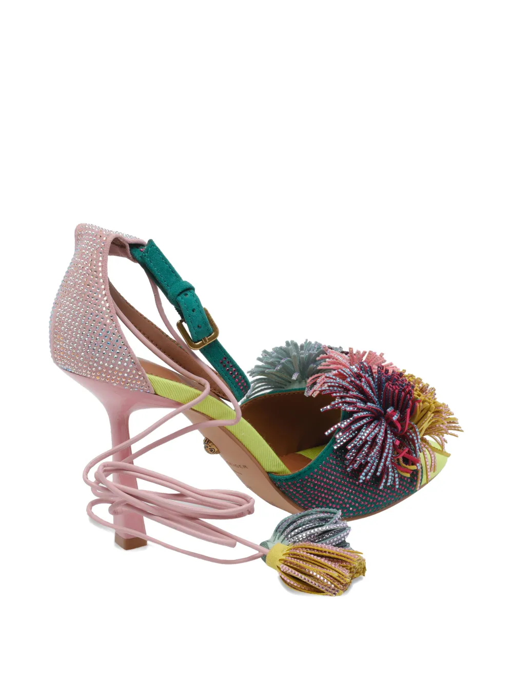Kurt Geiger London pompom tie pumps Groen