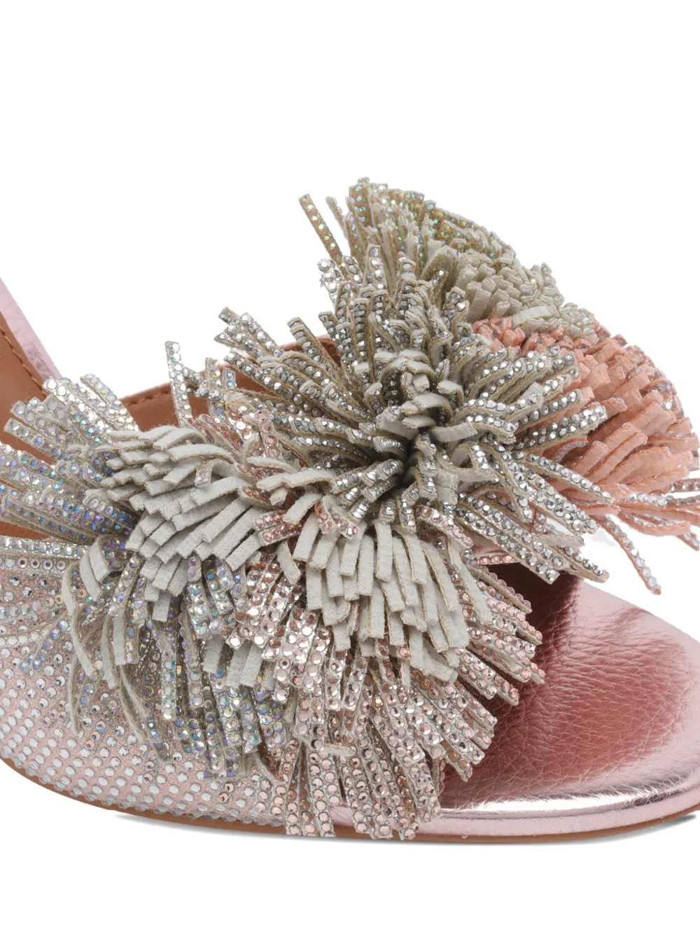 Kurt Geiger London pompom tie-detail pumps Roze