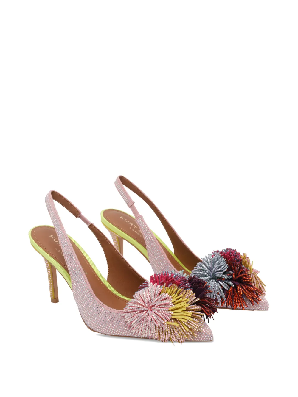Kurt Geiger London pompom slingback pumps Roze