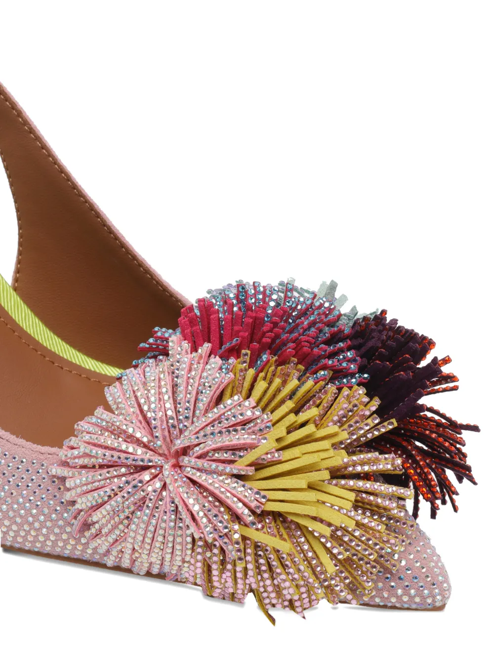 Kurt Geiger London pompom slingback pumps Roze