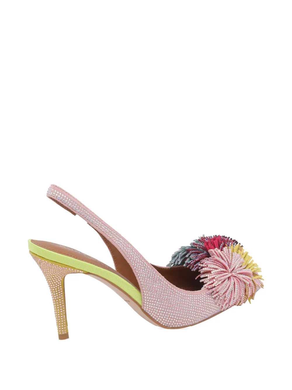 Kurt Geiger London pompom slingback pumps Roze