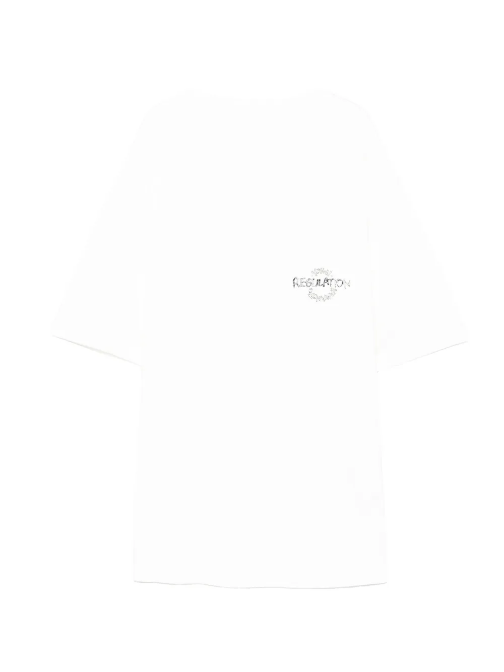 Yohji Yamamoto T-Shirt mit Logo-Print - Weiß