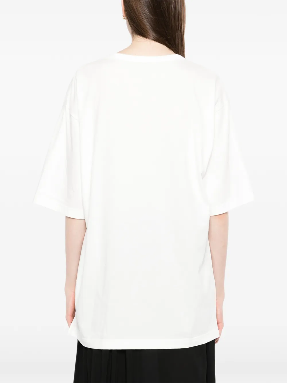 Yohji Yamamoto T-shirt met logoprint Wit