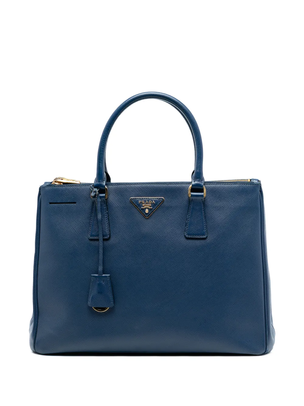 Prada Pre-Owned 2013-2025 Medium Saffiano Lux Galleria Double Zip satchel - Blu