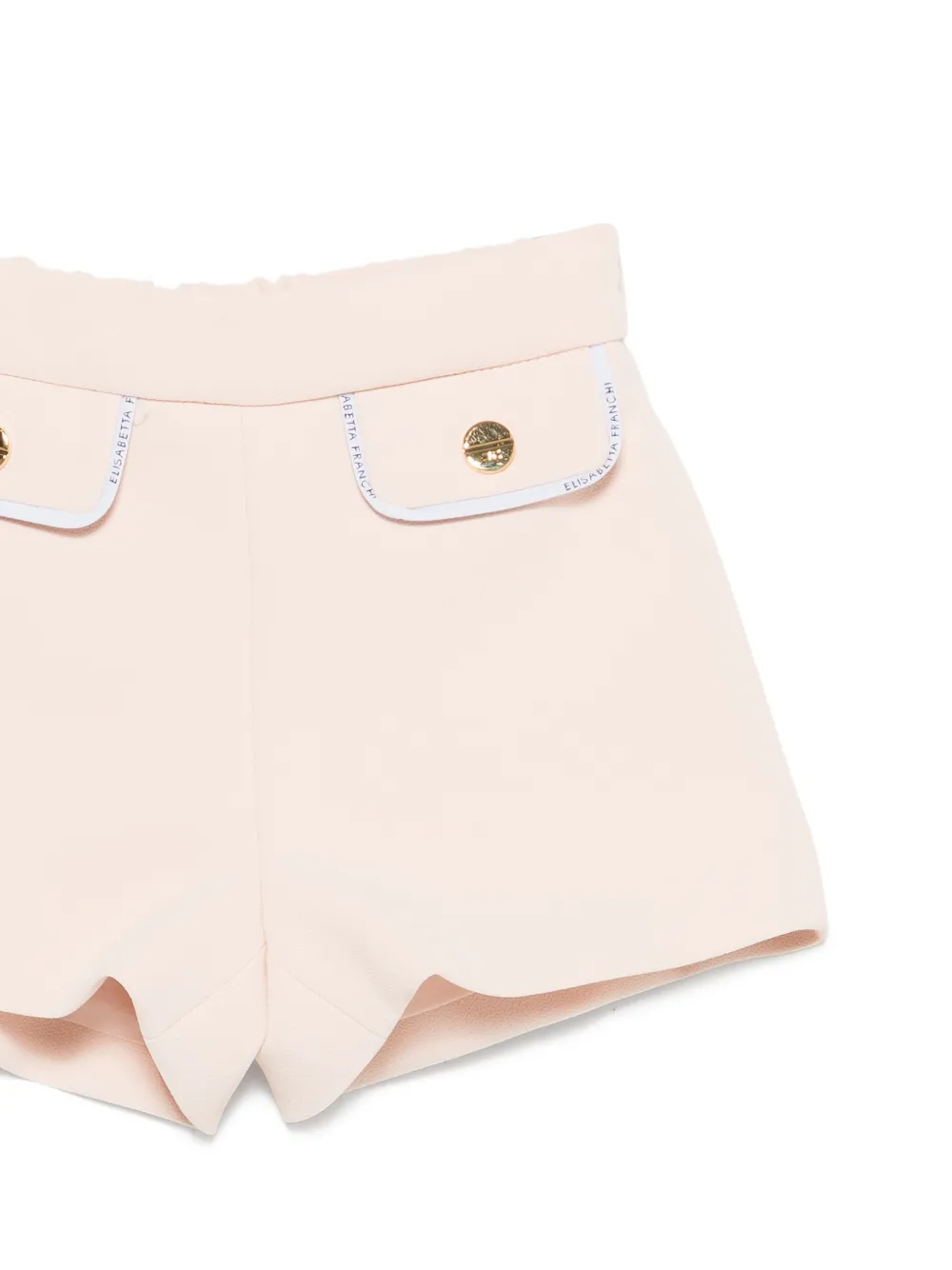 Elisabetta Franchi La Mia Bambina Shorts met klepzak en knoop Roze