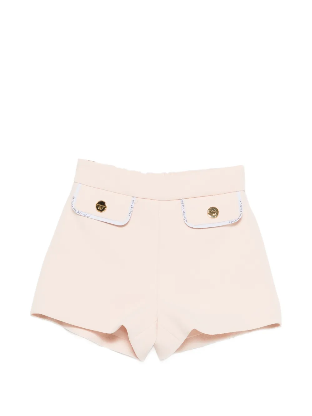 Elisabetta Franchi La Mia Bambina flap-pocket button shorts - Rosa