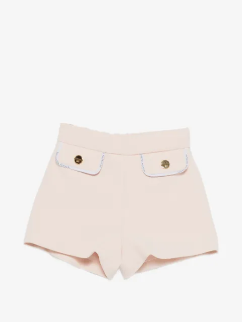 Elisabetta Franchi La Mia Bambina flap-pocket button shorts