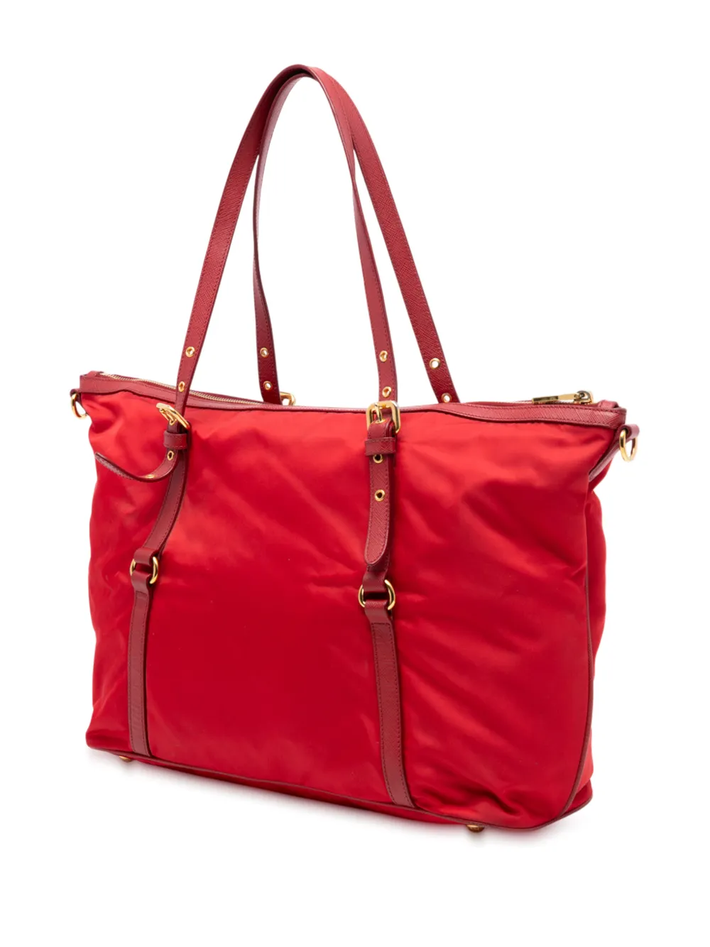 2013-2025 Saffiano Trimmed Tessuto Satchel