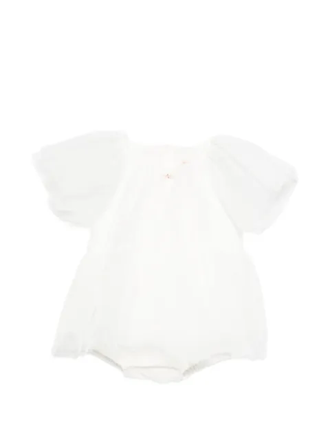 Elisabetta Franchi La Mia Bambina Pagliaccetto tulle short-sleeve dress