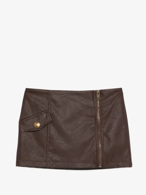 Pinko Kids pocket zip skirt