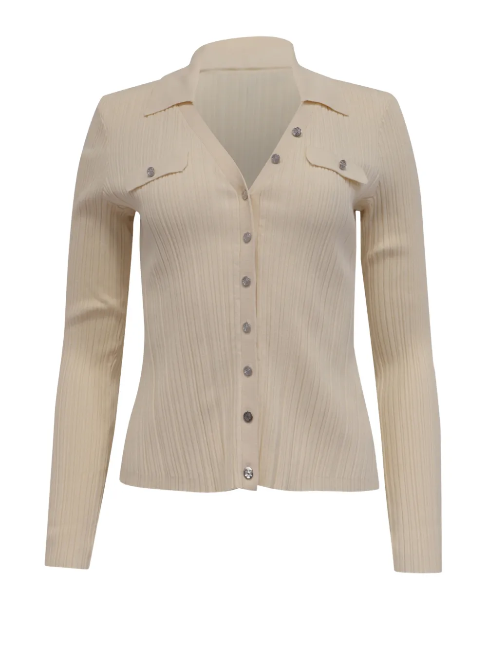 Maje long-sleeve ribbed cardigan - Toni neutri
