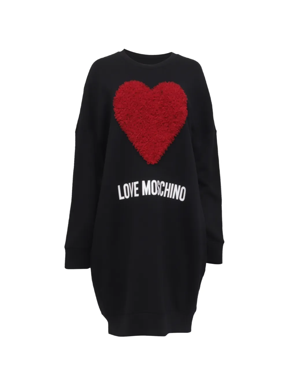 Moschino Pre-Owned heart-applique mini dress - Nero