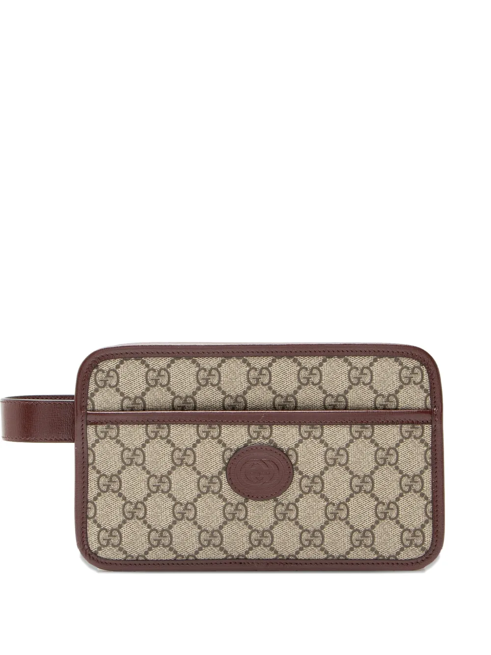 Gucci Pre-Owned monogram-pattern clutch bag - Toni neutri