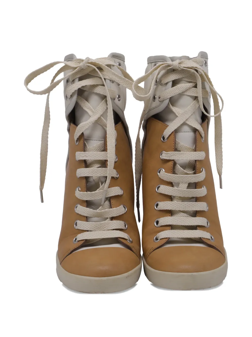 Wedge-Heel High-Top Sneakers